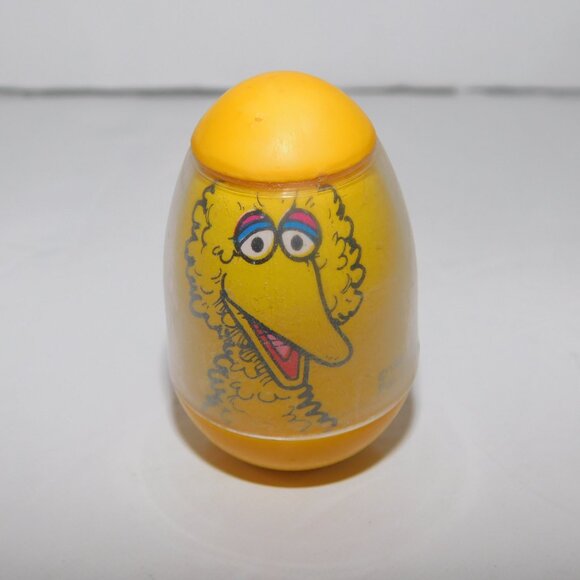 VTG 1982 Hasbro Sesame Street Big Bird Weeble Wobble Yellow - Picture 4 of 7